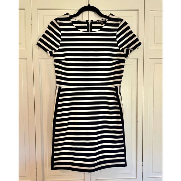 Express striped short sleeve mini dress size 4 - Picture 3 of 9